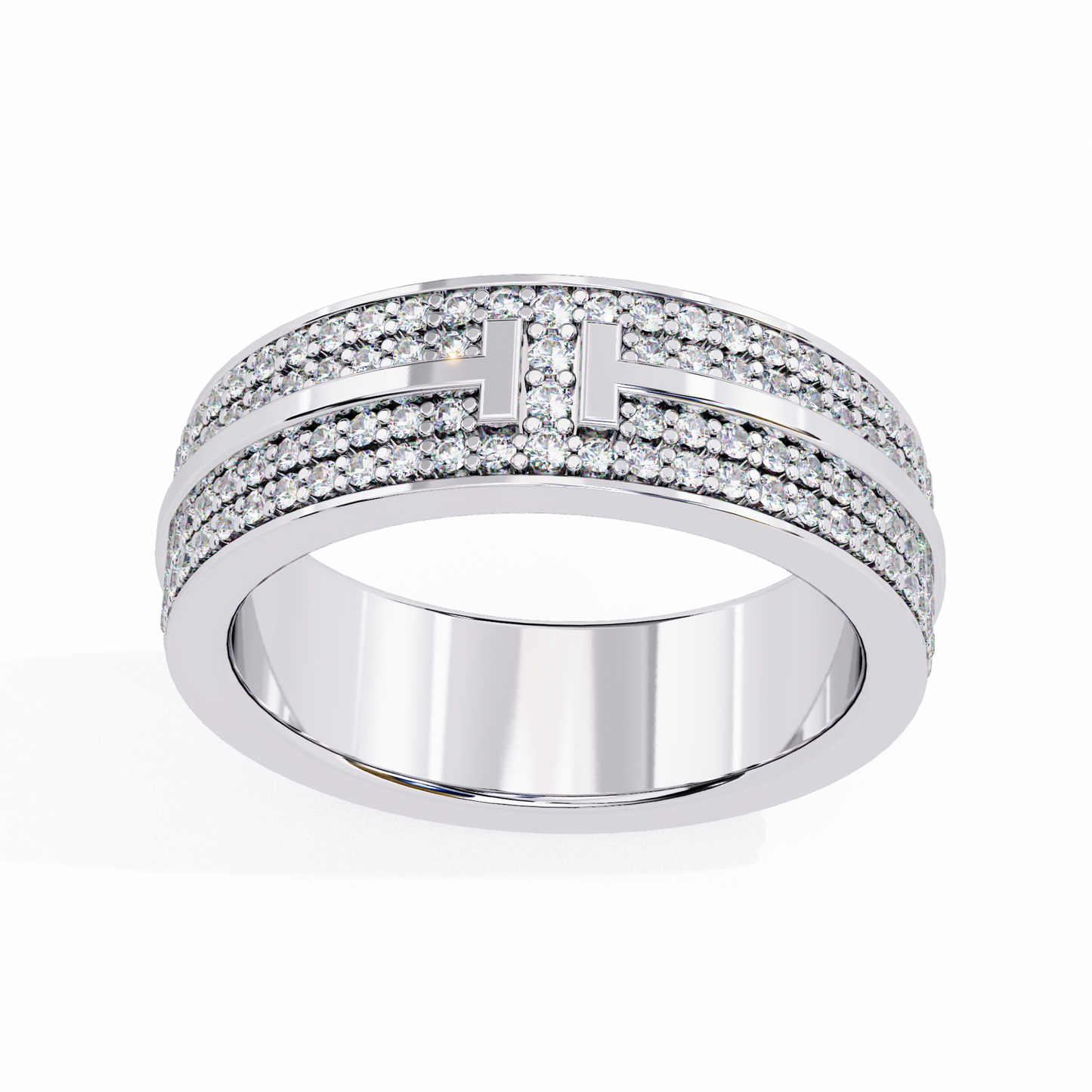 Petite Round Lab Diamond Multi-Stone Band – Dazzling Eternity Ring