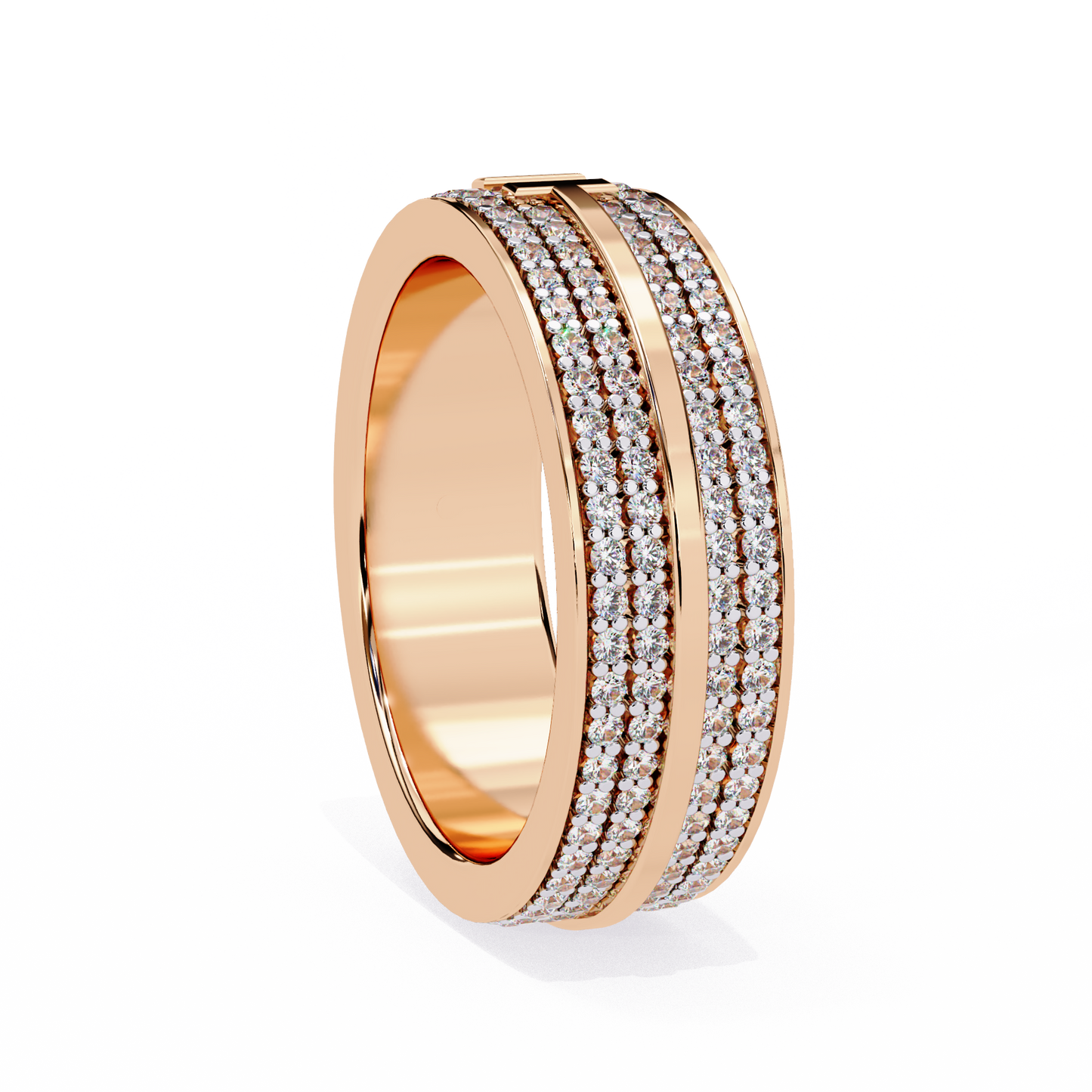 Petite Round Lab Diamond Multi-Stone Band – Dazzling Eternity Ring