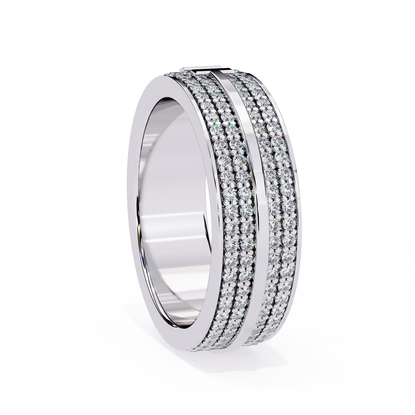 Petite Round Lab Diamond Multi-Stone Band – Dazzling Eternity Ring