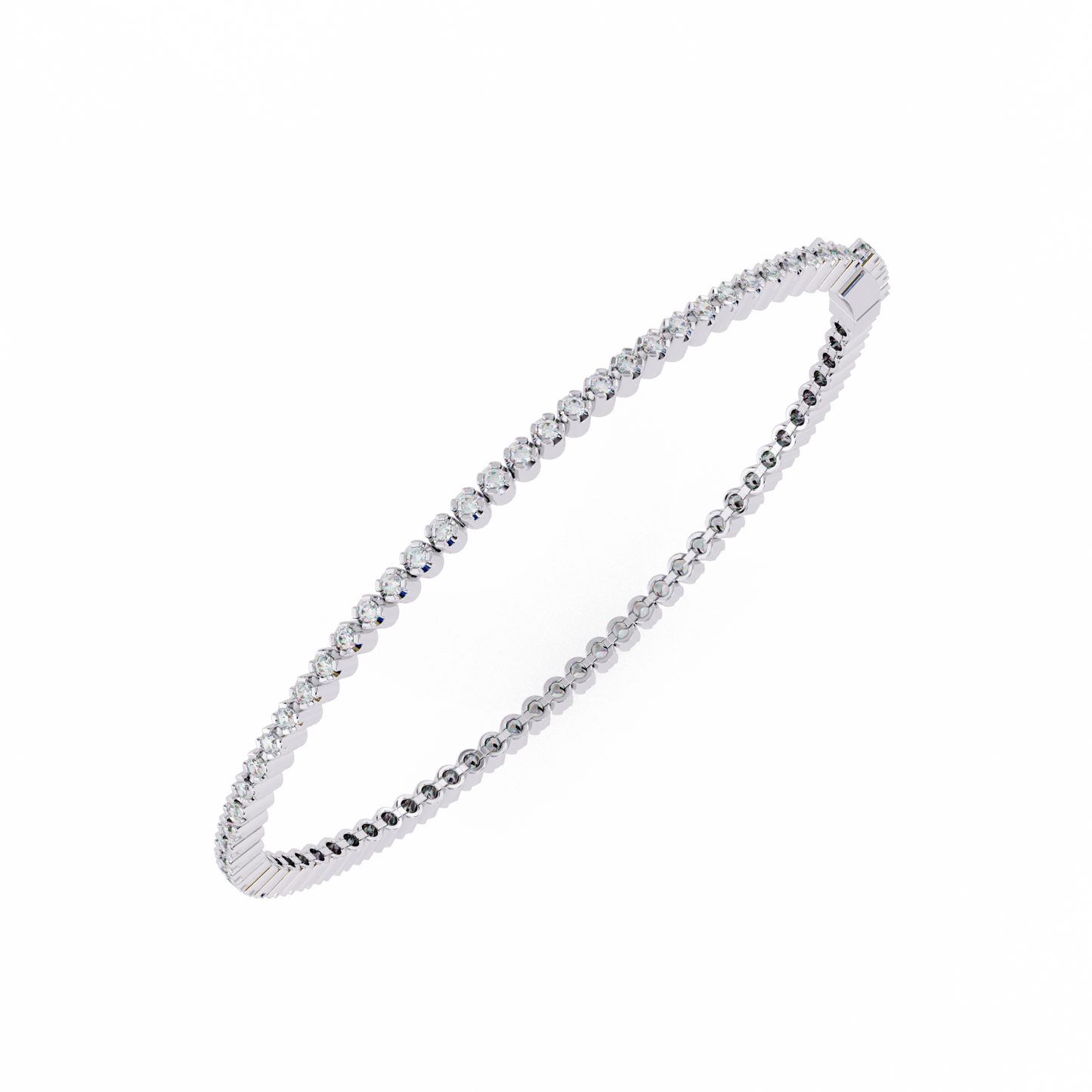 Brilliant Lab Diamond Multi-Stone Bracelet – Radiant Round-Cut Elegance