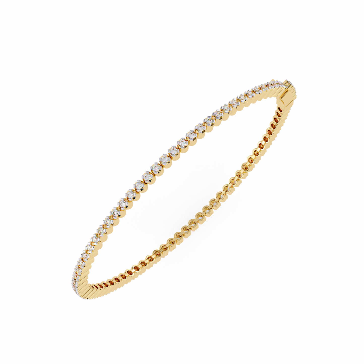 Brilliant Lab Diamond Multi-Stone Bracelet – Radiant Round-Cut Elegance