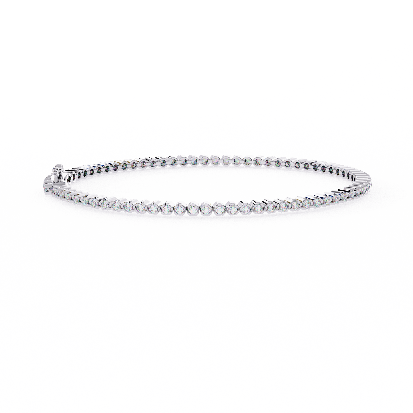 Brilliant Lab Diamond Multi-Stone Bracelet – Radiant Round-Cut Elegance