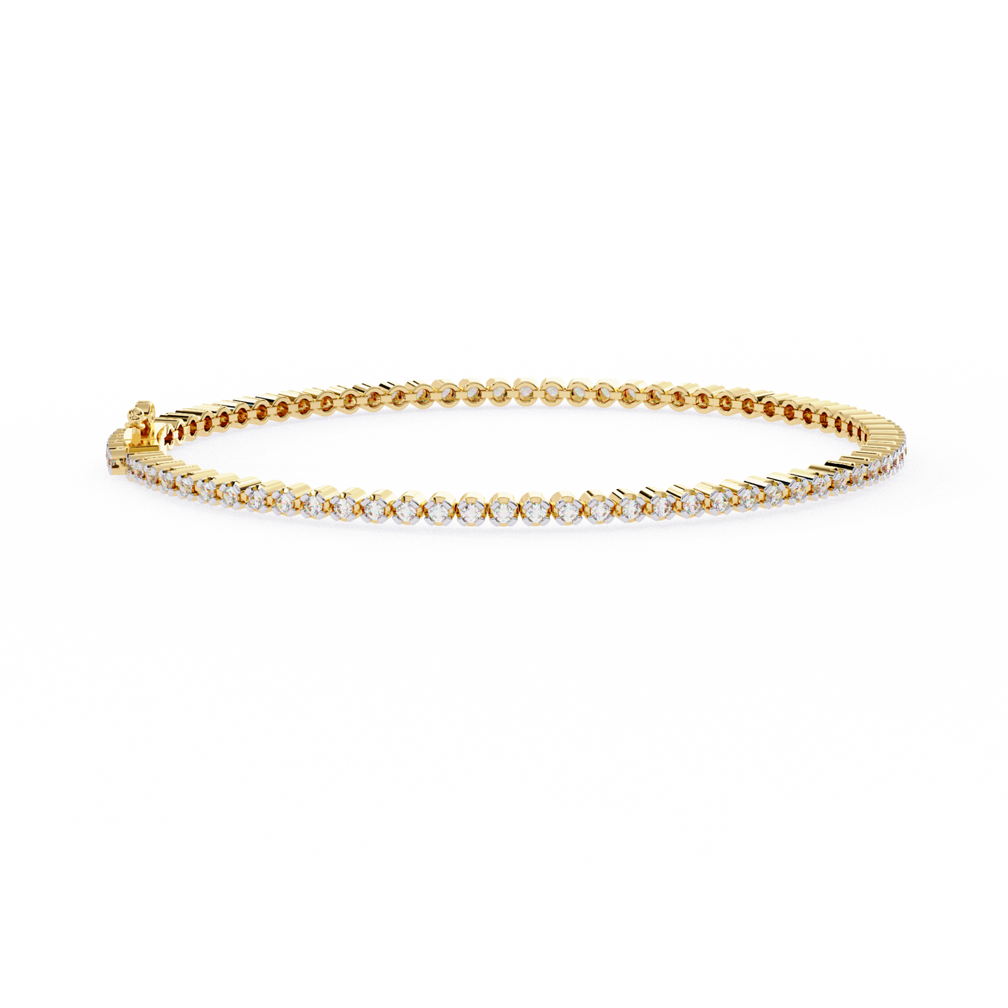 Brilliant Lab Diamond Multi-Stone Bracelet – Radiant Round-Cut Elegance
