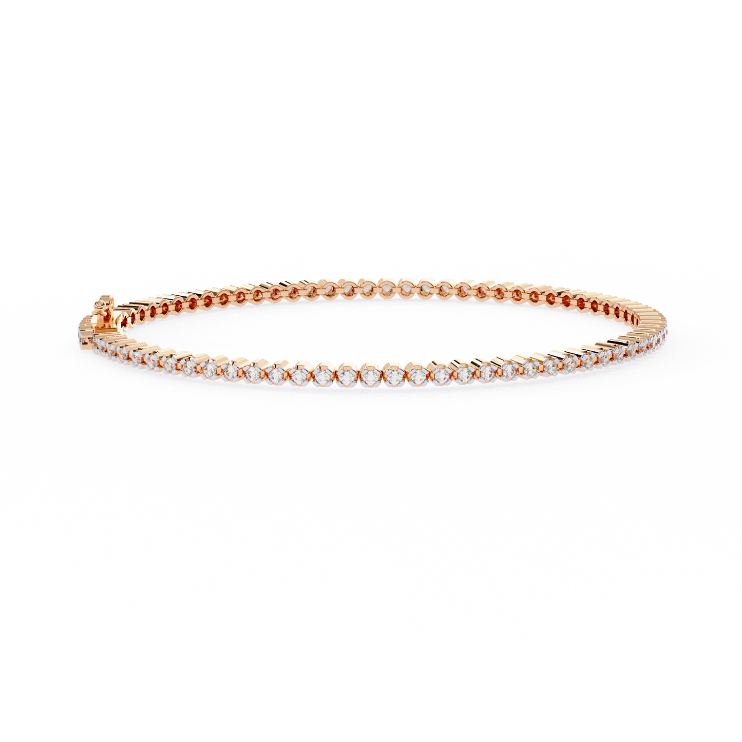 Brilliant Lab Diamond Multi-Stone Bracelet – Radiant Round-Cut Elegance