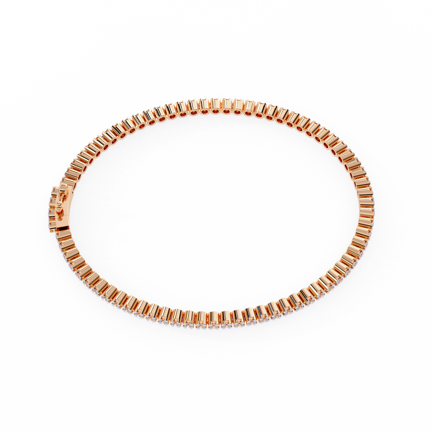 Brilliant Lab Diamond Multi-Stone Bracelet – Radiant Round-Cut Elegance