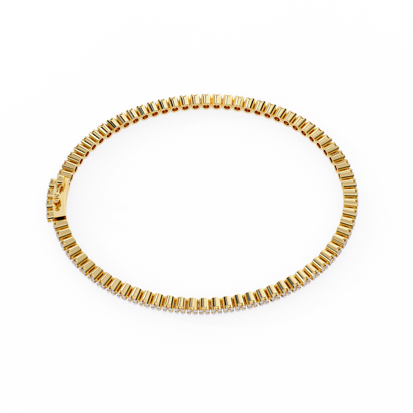 Brilliant Lab Diamond Multi-Stone Bracelet – Radiant Round-Cut Elegance