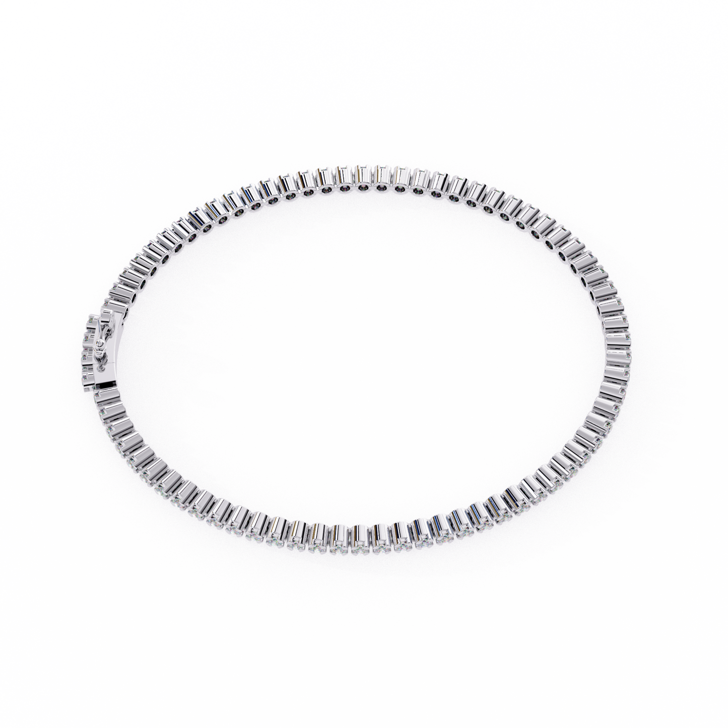 Brilliant Lab Diamond Multi-Stone Bracelet – Radiant Round-Cut Elegance