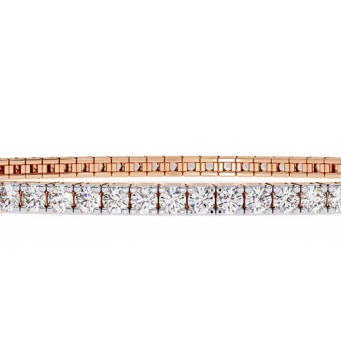 Classic Round Lab Diamond Tennis Bracelet – Timeless Multi-Stone Design