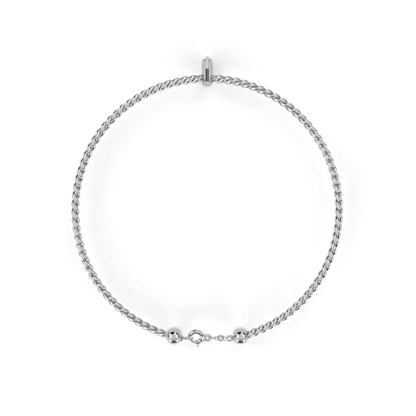 Petite Round Lab Diamond Duo Bracelet – Minimalist Charm