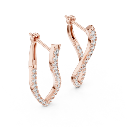Round Lab Grown Diamond Halo Earrings | Brilliant Stud Set | 10K, 14K, and 18K Gold
