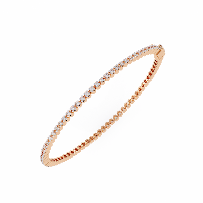 Brilliant Lab Diamond Multi-Stone Bracelet – Radiant Round-Cut Elegance