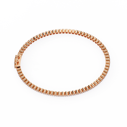 Brilliant Lab Diamond Multi-Stone Bracelet – Radiant Round-Cut Elegance