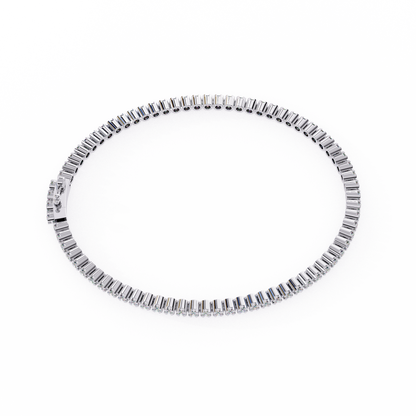 Brilliant Lab Diamond Multi-Stone Bracelet – Radiant Round-Cut Elegance