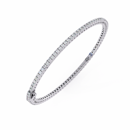 Classic Round Lab Diamond Tennis Bracelet – Timeless Multi-Stone Design