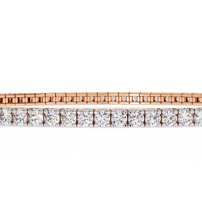 Classic Round Lab Diamond Tennis Bracelet – Timeless Multi-Stone Design