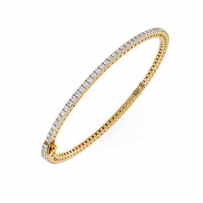 Classic Round Lab Diamond Tennis Bracelet – Timeless Multi-Stone Design
