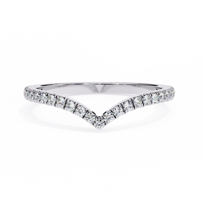 Minimalist Round Lab Diamond Band – 29 Stone Eternity Ring – 10K 14K 18K Solid Gold