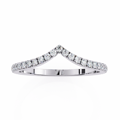Minimalist Round Lab Diamond Band – 29 Stone Eternity Ring – 10K 14K 18K Solid Gold