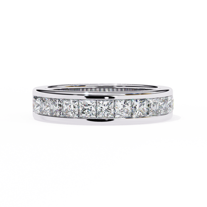Princess Cut Lab Diamond Eleven-Stone Band – Modern Elegance Ring