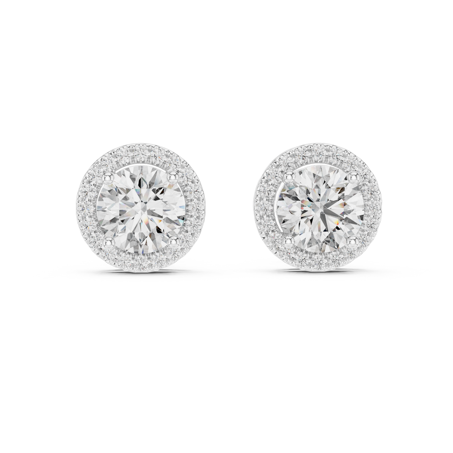 Round Lab Grown Diamond Multi-Row Statement Ring | Pave-Set Eternity Style | 10K, 14K, and 18K Gold