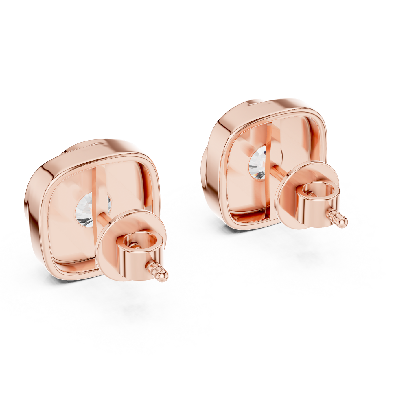Round Lab Grown Diamond Flower Cluster Stud Earrings | Multi-Stone Floral Bloom | 10K, 14K, and 18K Gold