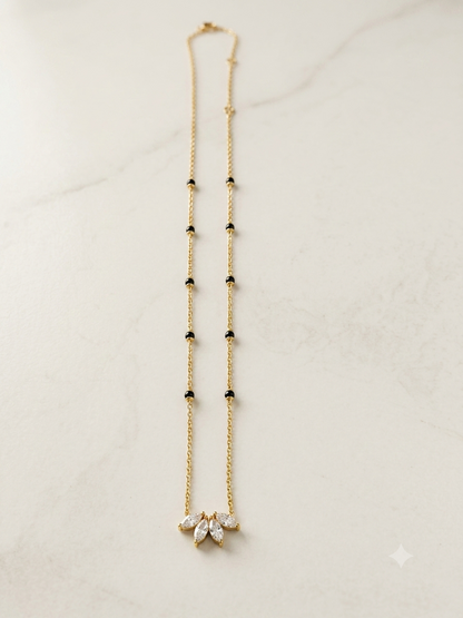 Love in Bloom Lab-Grown Diamond Floral Mangalsutra Necklace in 9K, 14K & 18K Gold