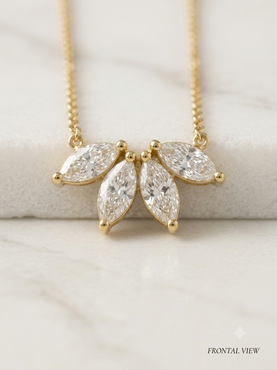 Love in Bloom Lab-Grown Diamond Floral Mangalsutra Necklace in 9K, 14K & 18K Gold