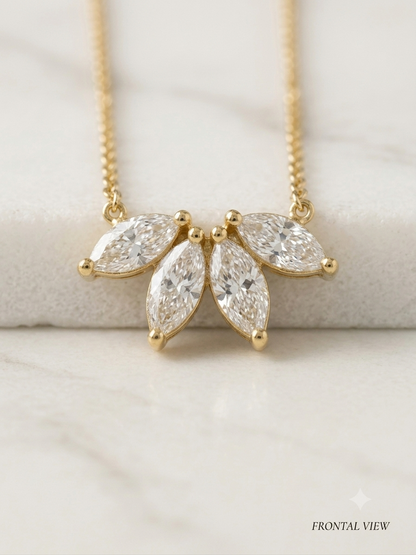 Love in Bloom Lab-Grown Diamond Floral Mangalsutra Necklace in 9K, 14K & 18K Gold