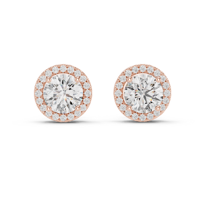 Round Lab Grown Diamond Multi-Row Statement Ring | Pave-Set Eternity Style | 10K, 14K, and 18K Gold