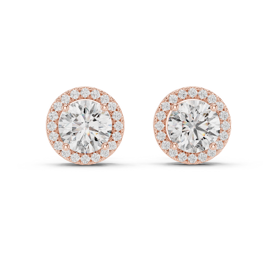 Round Lab Grown Diamond Multi-Row Statement Ring | Pave-Set Eternity Style | 10K, 14K, and 18K Gold