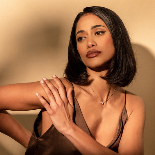 East-West Radiant Modern Mangalsutra | Horizontal DEF VVS 14K / 18K Solid Gold