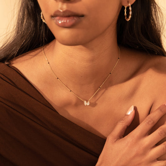 Pear and Marquise Toi et Moi Modern Mangalsutra | Solid Gold 18K and 14K