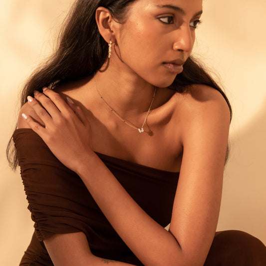 Pear and Marquise Toi et Moi Modern Mangalsutra | Solid Gold 18K and 14K