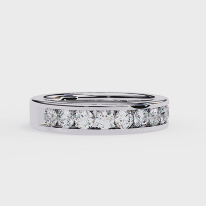 Radiant Round Lab Diamond Ten-Stone Band – Bold Statement Ring