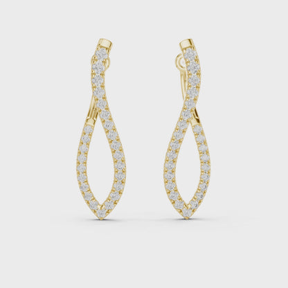Round Lab Grown Diamond Halo Earrings | Brilliant Stud Set | 10K, 14K, and 18K Gold