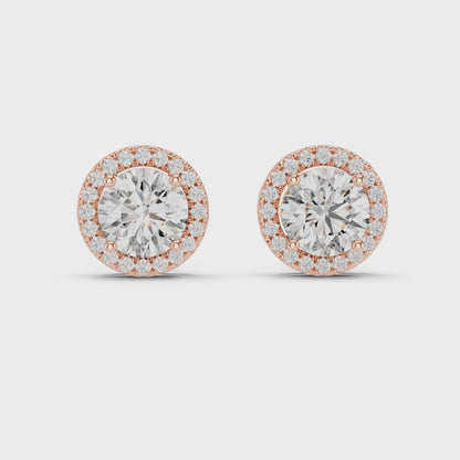 Round Lab Grown Diamond Multi-Row Statement Ring | Pave-Set Eternity Style | 10K, 14K, and 18K Gold