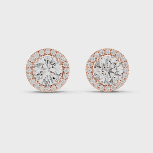 Round Lab Grown Diamond Multi-Row Statement Ring | Pave-Set Eternity Style | 10K, 14K, and 18K Gold