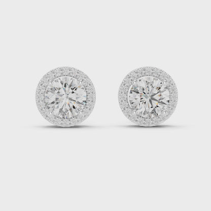 Round Lab Grown Diamond Multi-Row Statement Ring | Pave-Set Eternity Style | 10K, 14K, and 18K Gold