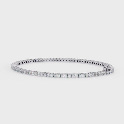 Classic Round Lab Diamond Tennis Bracelet – Timeless Multi-Stone Design